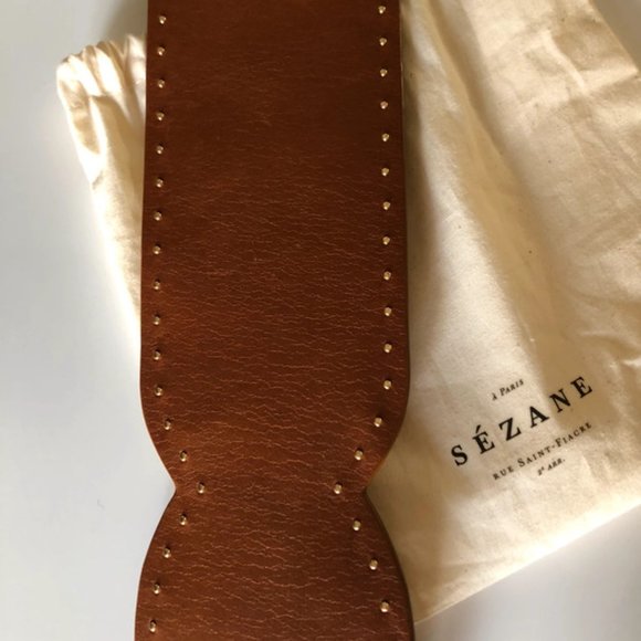 Sezane Lara Belt in Smooth Heritage Leather - Picture 5 of 8